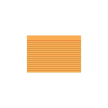 Карточки для картотеки Brunnen, линейка, 190 гр/м2, А7, 100 штук Оранжевый - 5